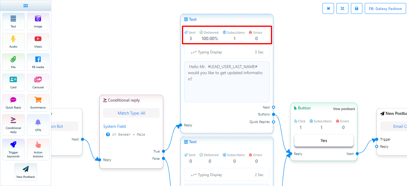 SocialNowa Chatbot Dashboard