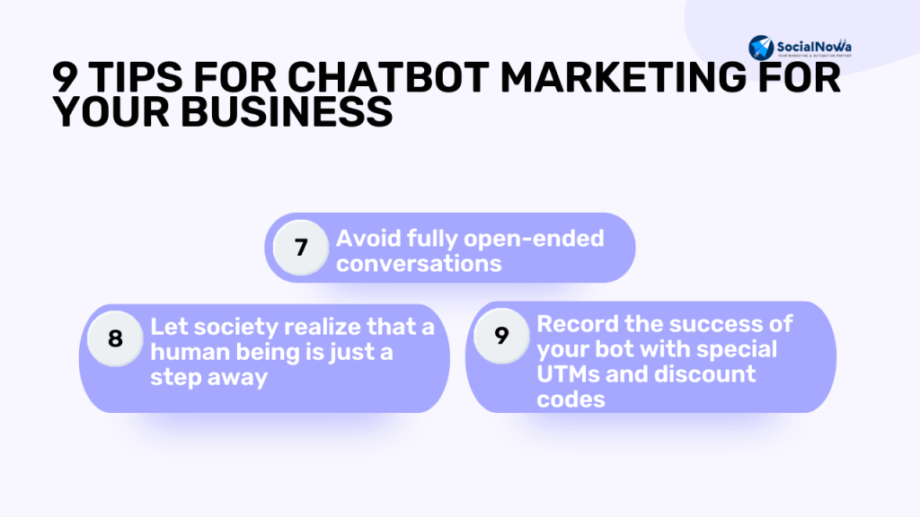 9 Tips for Chatbot Marketing for your Business