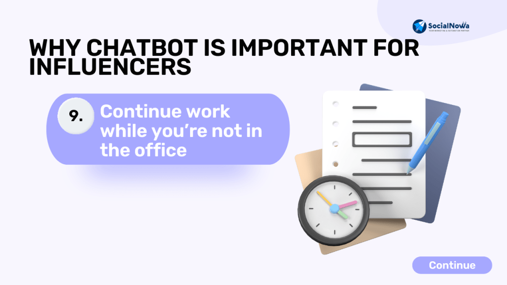 Continue work while you’re not in the office