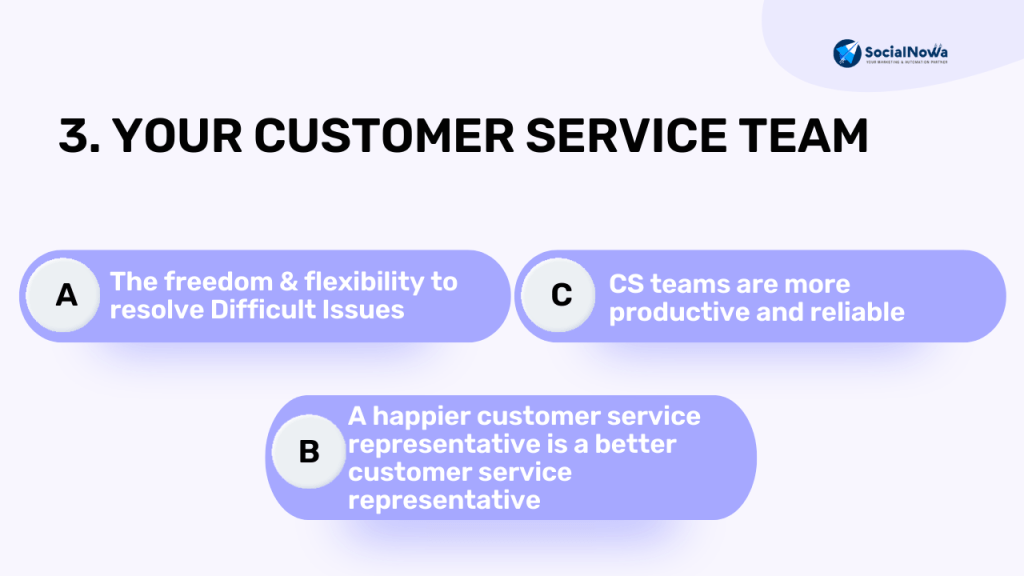 Customer service team