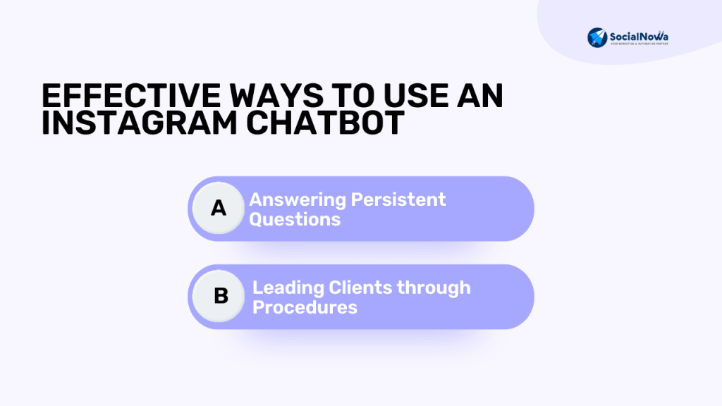 effective ways to use instagram chatbot