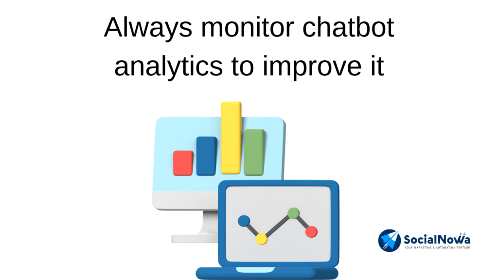 Always monitor chatbot analytics to improve it