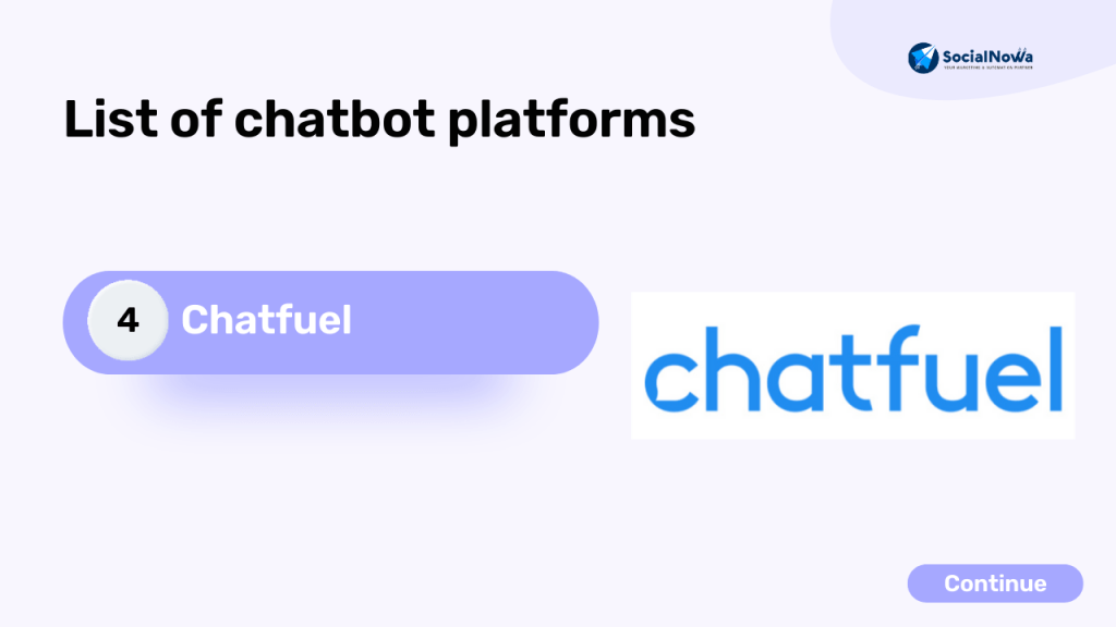 Chatfuel | AI chatbot Platforms