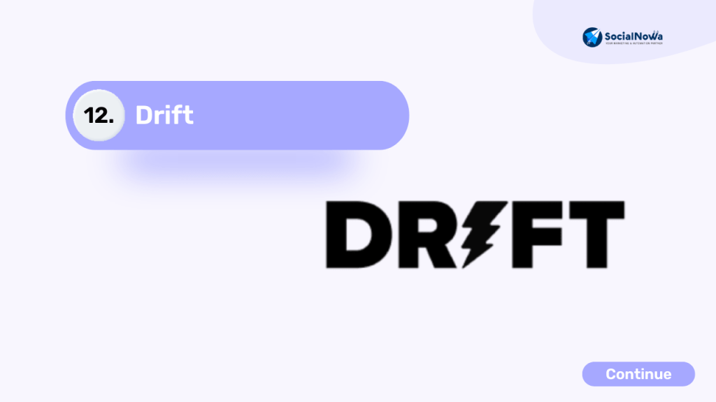 Drift chatbot for sales