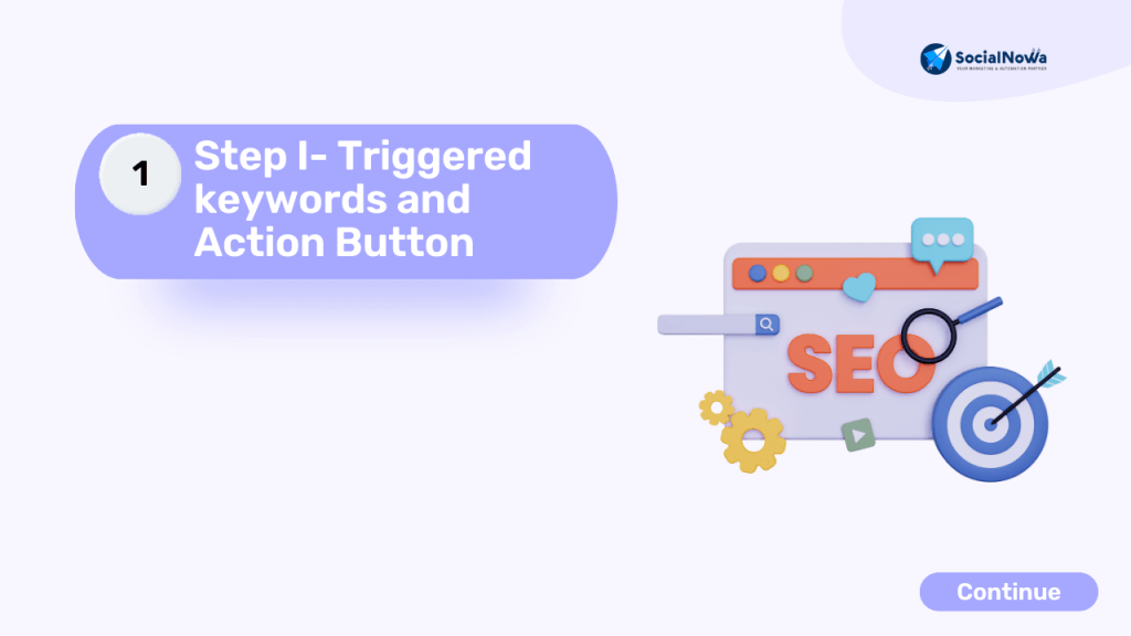 Step I- Triggered keywords and Action Button