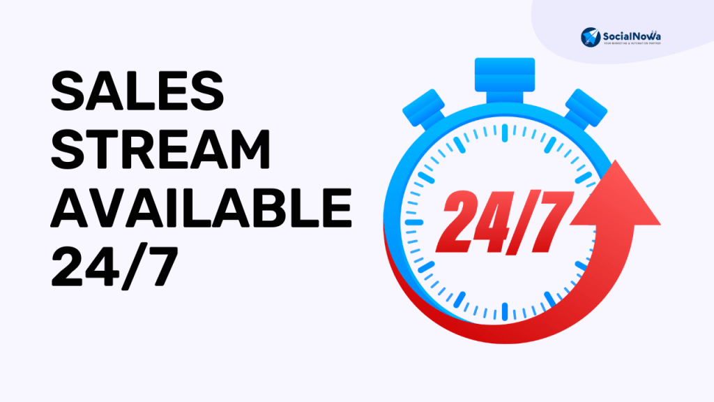 Sales stream available 24/7