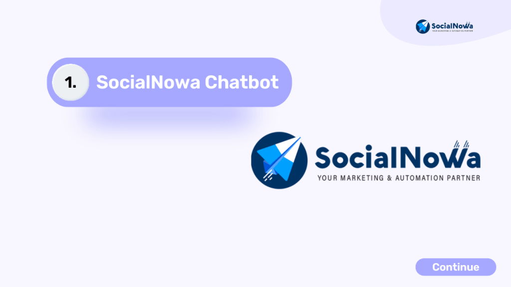 SocialNowa Chatbot