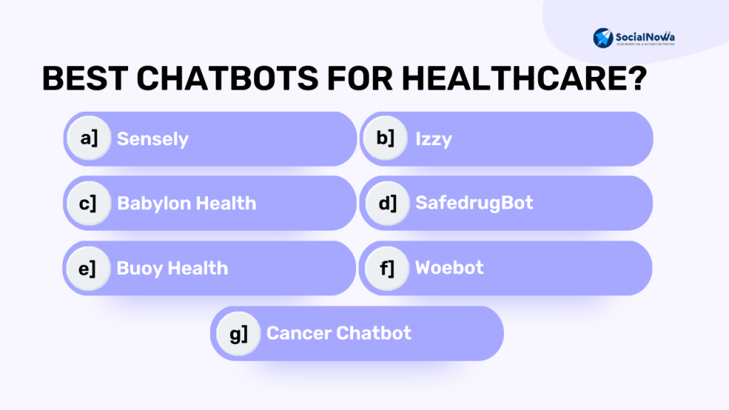 Best chatbots for healthcare?