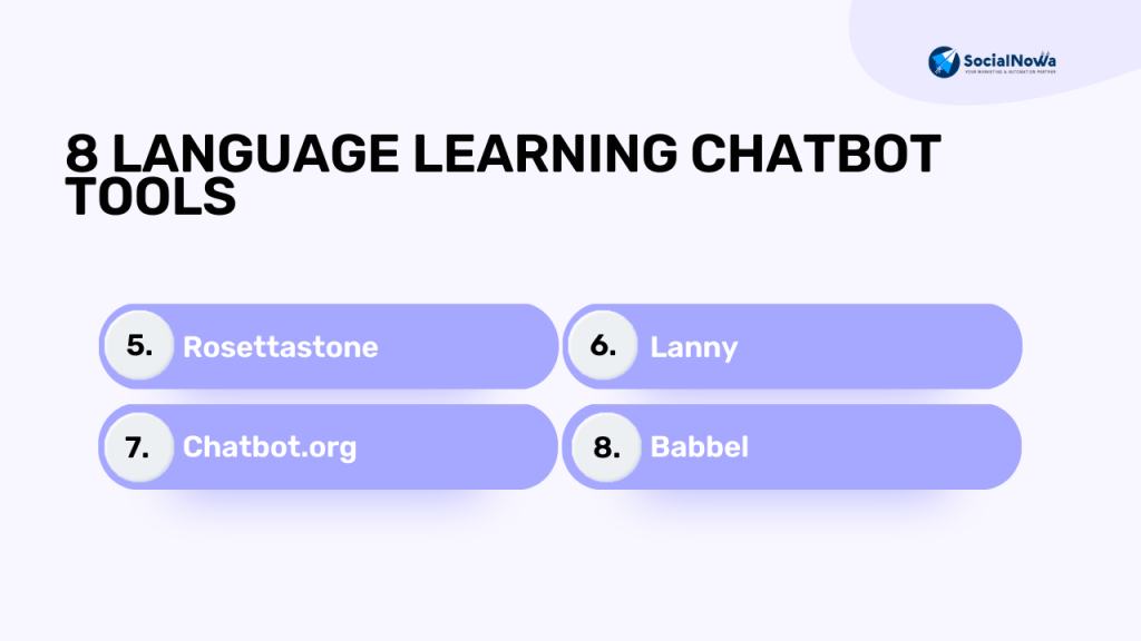 8 language learning chatbot tools